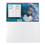 ТЕТРАДЬ 24 Л, КЛ. ERICHKRAUSE AQUAMARINE, ВЫБ. УФ-ЛАК, ГЛИТТЕР, MIX-PACK /10/160/ 