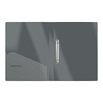 ПАПКА НА 4 КОЛЬЦА, ПЛАСТ. 24 ММ, ERICHKRAUSE MEGAPOLIS, 0,6 ММ, СЕРЫЙ /4/36/ РФ