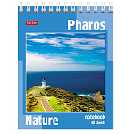 БЛОКНОТ 40 Л, А6, КЛ, ХАТБЕР. ПЕЙЗАЖИ, МЕЛ. ОБЛ. УФ-ЛАК, НА ГРЕБНЕ /6/96/