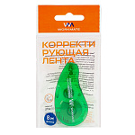 КОР. ЛЕНТА 5 ММ*08 М WORKMATE, КОРПУС ПРОЗР. ЗЕЛЕНЫЙ /24/576/