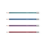 КАРАНДАШ Ч/Г ERICHKRAUSE SONATA, HB, ТРЕХГРАН. С ЛАСТИКОМ, ЗАТОЧЕН. АССОРТИ 45705 /12/144/2880/