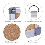 ДОСКА ПРОБКОВАЯ 60*90 СМ, ХАТБЕР+КНОПКИ /