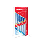 РУЧКА ШАР. ERICHKRAUSE ULTRA-10 STICK CLASSIC 0.7 SUPER GT, МЕТАЛ. НАКОН, СИНИЙ /12/144/1728/