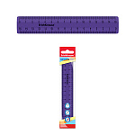 Линейка пластиковая ErichKrause Caribbean Sunset, 15см, фиолетовая, во флоупаке