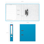 РЕГИСТРАТОР 5 СМ. ERICHKRAUSE NEON, ГОЛУБОЙ /25/ РФ