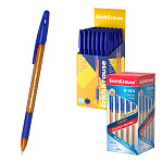 РУЧКА ШАР. ERICHKRAUSE R-301 GRIP AMBER, СИНИЙ /50/400/