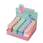 ТОЧИЛКА BV. ЦВЕТОЧНЫЙ ЗЕФИР, 1 ОТВЕРСТИЕ, КОНТЕЙНЕР, ЛАСТИК, 4 ВИДА