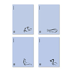 ТЕТРАДЬ 60 Л, B5, КЛ. ERICHKRAUSE OCEAN, ГОЛУБОЙ, ПЛАСТ. ОБЛ. НА СКОБЕ, MIX-PACK /4/40/