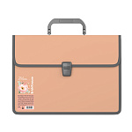 Портфель пластиковый ErichKrause Matt Pastel Bloom, с текстильной вставкой, A4, ассорти (в пакете по 1 шт.)