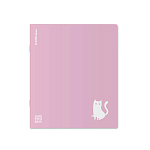 ТЕТРАДЬ 48 Л, А5+, КЛ. ERICHKRAUSE COVERPROBOOK ХРАБРЫЕ КОТЫ ФИОЛЕТОВЫЙ, ПЛАСТ. ОБЛ. НА СКОБЕ /5/100