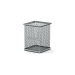 ПОДСТАВКА-СТАКАН ERICHKRAUSE STEEL, Д/ПИШУЩИХ ПРИНАД. ПРЯМОУГ. СЕТЧ.-МЕТАЛЛ, СЕРЫЙ /12/