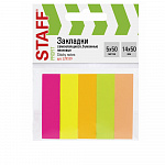 ЗАКЛАДКИ 50*14 ММ STAFF, 05ЦВ/50Л, С/КЛ, БУМАГА, НЕОН /24/