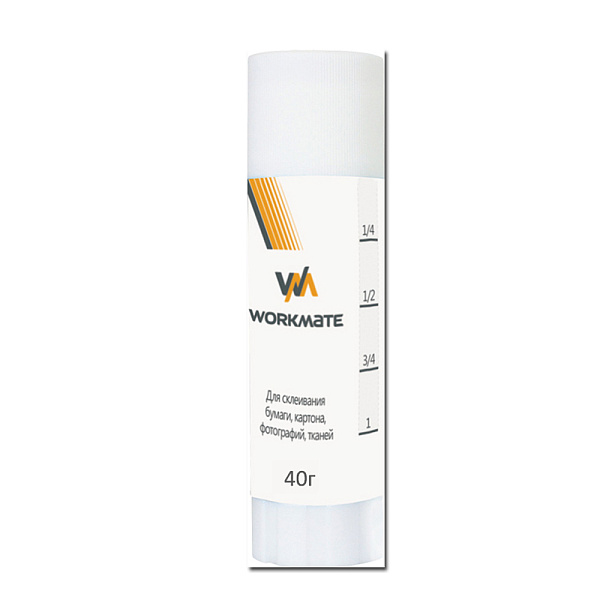 КЛЕЙ КАРАНДАШ 40 Г. WORKMATE PVA /12/