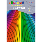 КАРТОН ЦВЕТНОЙ А4, 07 Л, 07 ЦВ. РАЗНОЦВЕТНЫЕ ПОЛОСКИ, МЕЛ. В ПАПКЕ /25/