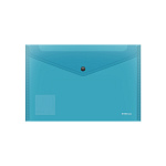 КОНВЕРТ ПЛАСТ. НА КНОПКЕ, A4, ERICHKRAUSE FIZZY VIVID, 0,14 ММ, ПОЛУПРОЗР. АССОРТИ /12/240/ РФ