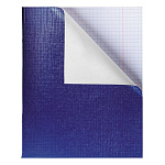 ТЕТРАДЬ 96 Л, А5, КЛ, ХАТБЕР, БУМВИНИЛ METALLIC СИНЯЯ, НА СКОБЕ /56/