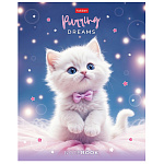 ТЕТРАДЬ 48 Л, А5, КЛ, ХАТБЕР. НЕЖНЫЕ МЕЧТЫ, ПЛАСТ. ОБЛ. С ПЕЧАТЬЮ, НА СКОБЕ /5/50/