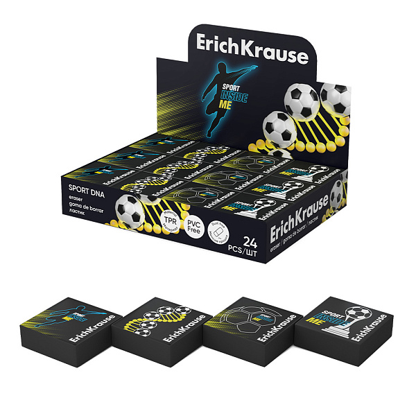 ЛАСТИК ERICHKRAUSE ДНК СПОРТА, ЧЕРНЫЙ /24/864/