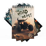 БЛОКНОТ 80 Л, А6, КЛ. ERICHKRAUSE ROAD BEAST, MIX-PACK, НА СПИРАЛИ /4/64/