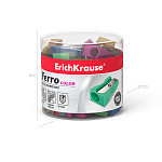 ТОЧИЛКА МЕТАЛ. ERICHKRAUSE FERRO COLOR, НА 1 ОТВЕРСТИЕ, ПРЯМОУГ. АССОРТИ /48/288/2880/