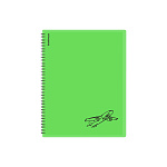 Папка файловая пластиковая на спирали ErichKrause Neon Transport, с 30 прозрачными карманами, A4, зеленый, ассорти (в пакете по 4 шт.)