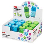 ТОЧИЛКА ХАТБЕР ROTOCAP, ПЛАСТ. КОНТЕЙНЕР, АССОРТИ, КАРТ. ДИСПЛЕЙ-ВИТРИНА /12/