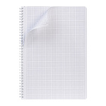 ТЕТРАДЬ 96 Л, А4, КЛ, ХАТБЕР. ОДНОТОННЫЙ. НЕБЕСНАЯ ЛАЗУРЬ, ЛАМ. МЯГКОЕ КАСАНИЕ, ПЕРФ. НА ГРЕБНЕ /2/2