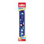 линейка 15 см, erich krause® bluecurl, пласт. разноцветный, флоупак /20/240/ РФ