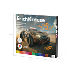 ПЛАСТИЛИН 12 ЦВ. ERICHKRAUSE ROAD BEAST, 180 Г, СО СТЕКОМ, АССОРТИ, К/К /24/