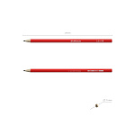 КАРАНДАШ Ч/Г ERICHKRAUSE CLASSIC 100, HB, ПЛАСТ. ШЕСТИГРАН. /12/144/2880/