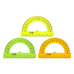 ТРАНСПОРТИР 12 СМ, 180 ГРАДУСОВ, СТАММ НЕОН КРИСТАЛЛ, АССОРТИ /20/100/РФ