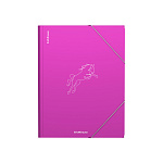 Папка на резинках пластиковая ErichKrause Neon Animals, A4, розовый, ассорти (в пакете по 4 шт.)