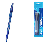 Набор из 4 ручек шариковых ErichKrause R-301 Stick&Grip Original 1.0, цвет чернил синий (в пакете)