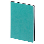 ЕЖЕДНЕВНИК НЕДАТИР, A5, 128 Л, ROMANO, ИСК, КОЖА, БИРЮЗОВЫЙ /