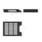 ЛОТОК ГОРИЗ. ERICHKRAUSE, ЧЕРНЫЙ, СЕТЧАТЫЙ /1/20/ РФ