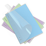 ТЕТРАДЬ 48 Л, А4, КЛ. ERICHKRAUSE КЛАССИКА COVERPRO АПЕЛЬСИН, ПЛАСТ. ОБЛ. НА СКОБЕ, МИКС /3/30/