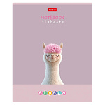 ТЕТРАДЬ 48 Л, А5, КЛ, ХАТБЕР. ALPACA, ЛАМ. SOFT-TOUCH, НА СКОБЕ /5/60/ РФ