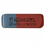 ЛАСТИК KOH-I-NOOR BLUE STAR, 40*13 ММ, СИНИЙ/КРАСНЫЙ /84/672/
