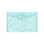 КОНВЕРТ ПЛАСТ. НА КНОПКЕ, A4, ERICHKRAUSE PASTEL DOTS, 0.18 ММ, АССОРТИ /12/240/ РФ