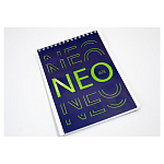 БЛОКНОТ 48 Л, А5, КЛ, NEO, БЛЕСТКИ, НА ГРЕБНЕ /80/