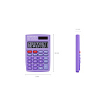 КАЛЬКУЛЯТОР 08 РАЗР. ERICHKRAUSE PC-101 PASTEL, КАРМАННЫЙ, ФИОЛЕТОВЫЙ /40/80/