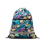 Мешок для обуви ErichKrause с карманом на молнии 500x410мм Night Forest