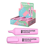 Текстмаркер ErichKrause Visioline V-12 Pastel, цвет чернил розовый (в коробке-дисплее по 10 шт.)
