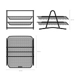 ЛОТОК ГОРИЗ. 2-ОЙ ERICHKRAUSE, МЕТАЛЛ. СЕТЧАТЫЙ, ЧЕРНЫЙ /12/
