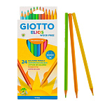 карандаши цв. 24 шт. giotto elios tri, пласт. /