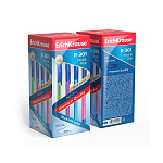 РУЧКА ШАР. ERICHKRAUSE R-301 NEON STICK&GRIP, 0,7 ММ, СИНИЙ /50/400/3200/