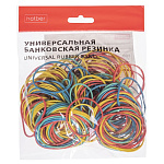 РЕЗИНКА ДЛЯ ДЕНЕГ 100 Г, 38 ММ, 60 ММ, ХАТБЕР, ЦВЕТНАЯ, ПАКЕТ, Е/П /10/