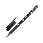 ручка шар. brauberg черепа, 0,7 мм, корпус с печатью, 0,35 мм, синий /12/