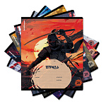 ТЕТРАДЬ 24 Л, ЛИН. ERICHKRAUSE SAMURAI, MIX-PACK /10/160/