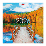 КАЛЕНДАРЬ НАСТЕННЫЙ 2026, ХАТБЕР ЭКОНОМ. КРАСОТА РОДНОЙ ПРИРОДЫ, 06Л, 30*30СМ, МЕЛ. НА СКОБЕ /40/